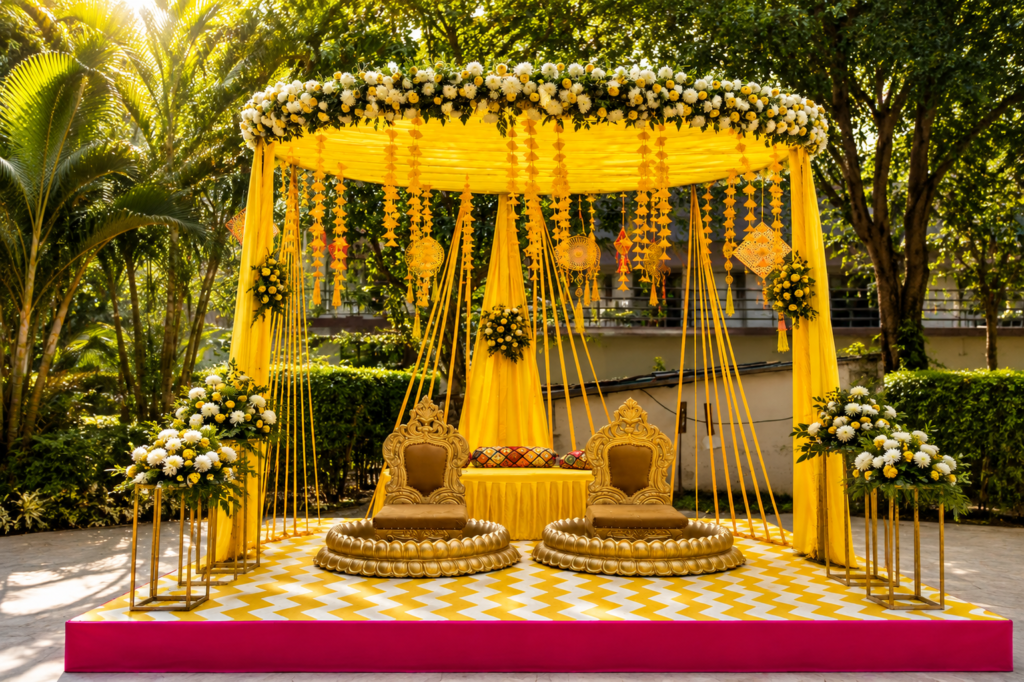vow resort destination wedding jim corbett haldi-3