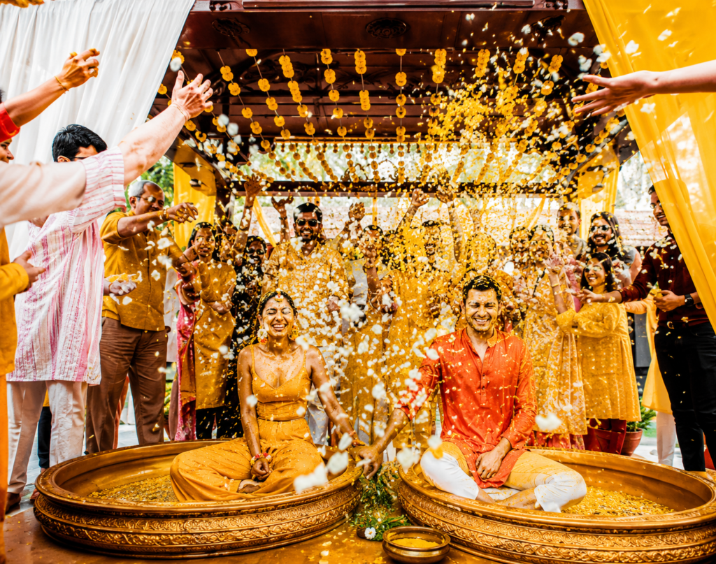 Joyful Haldi Ceremony Celebration- vow resort destination wedding