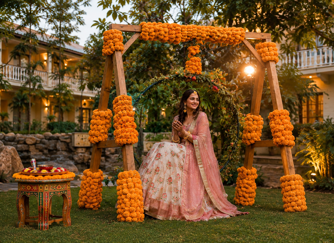 Joyful Haldi Ceremony Celebration- vow resort destination wedding